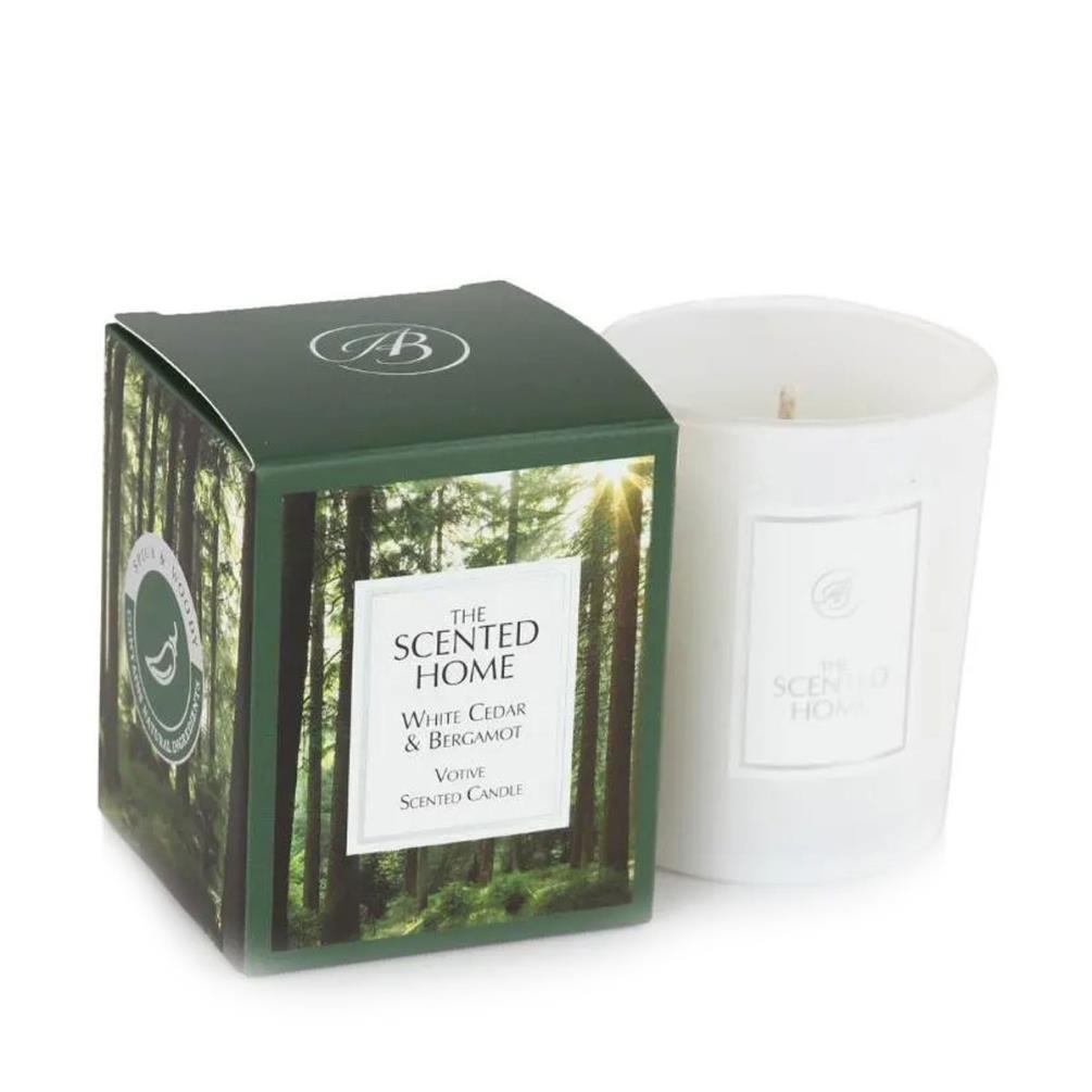 Ashleigh & Burwood White Cedar & Bergamot Scented Home Filled Votive £5.84